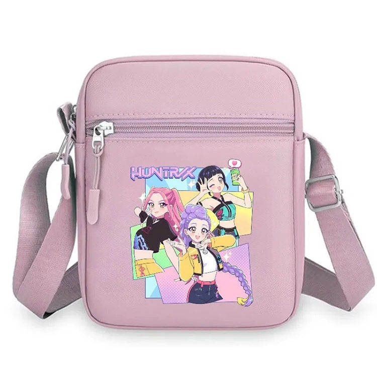 Hot Sale KP De Hunter Cartoon Print Mini Square Shoulder Bag Cute Colorful Crossbody Purse for Girls Boys