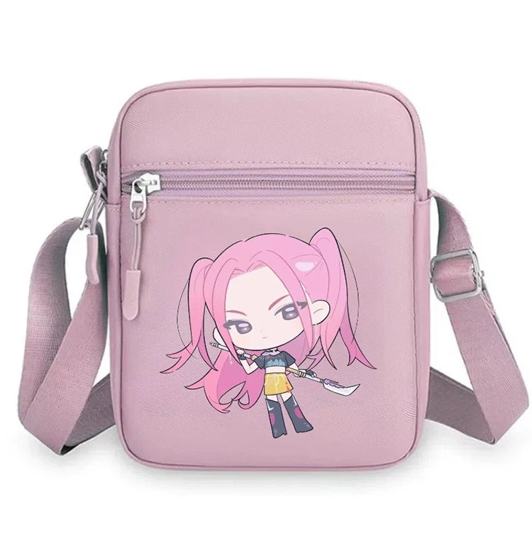 Hot Sale KP De Hunter Cartoon Print Mini Square Shoulder Bag Cute Colorful Crossbody Purse for Girls Boys