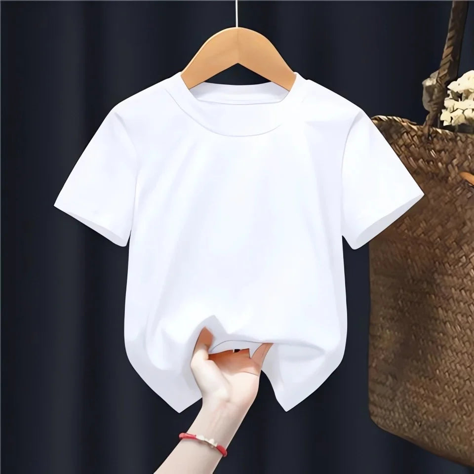 Nouvel ensemble T-shirt et pantalon KPOP Demon Hunters pour filles, vêtements d'été Kawaii avec visage souriant, tenues à manches courtes, pyjama pour enfants, cadeau