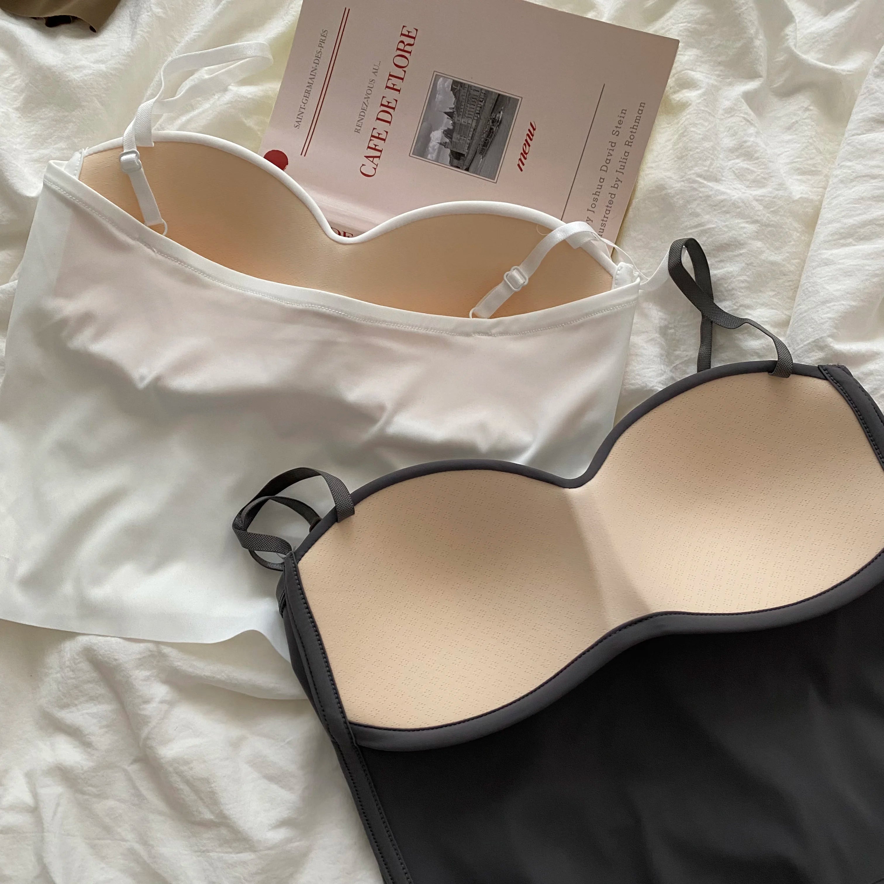 1pc populaire Cool solide tricoté Yoga débardeur de gymnastique soutien-gorge sans couture respectueux de la peau U-back gilet avec coussin de poitrine fixe jarretelle pour les femmes
